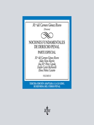 cover image of Nociones fundamentales de Derecho Penal